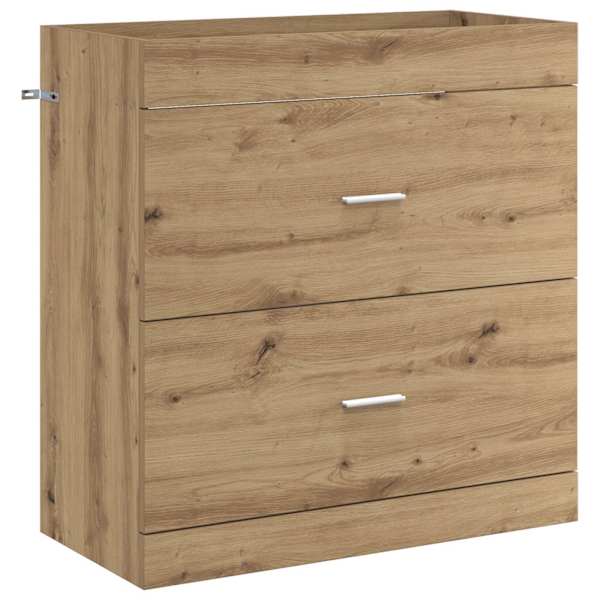 vidaXL Vannitoa all oleva kraani kapp Artisan tamm 78,5 x 37,5 x 81 cm