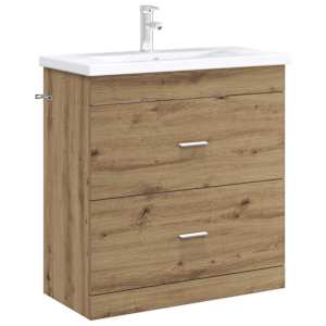 Koupelnová skříňka pod umyvadlo Dub artisan 78,5 x 37,5 x 81 cm - obrázek 3