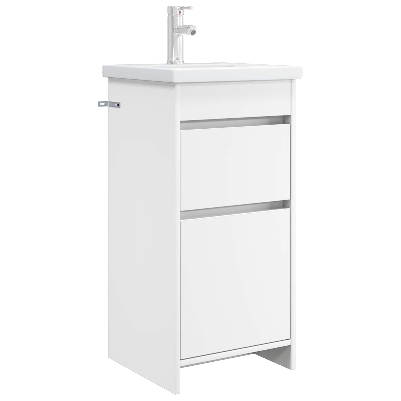 vidaXL Mobilă de baie cu chiuvetă Alb 42 x 40 x 84,5 cm Lemn prelucrat