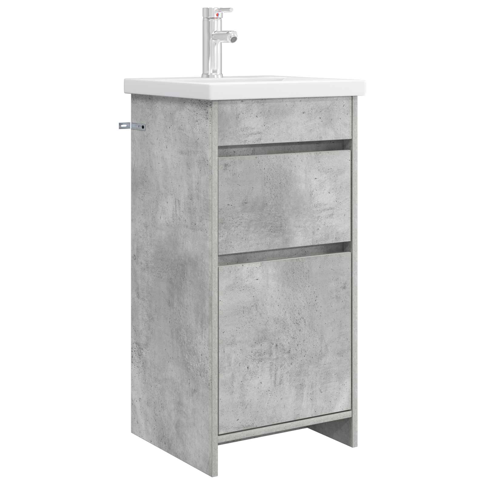 vidaXL Mobilă de baie cu chiuvetă Gri Beton 42 x 40 x 84,5 cm
