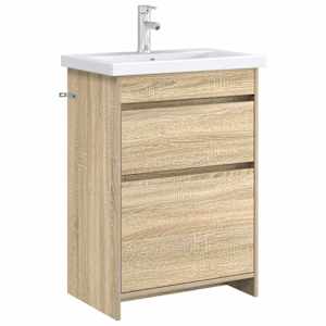 Koupelnová skříňka pod umyvadlo Dub sonoma 56 x 37,5 x 81 cm - obrázek 3