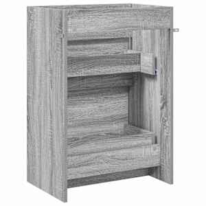 Koupelnová skříňka pod umyvadlo Šedý Sonoma 56 x 37,5 x 81 cm - obrázek 6