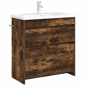 Koupelnová skříňka pod umyvadlo Kouřový dub 78,5 x 37,5 x 81 cm - obrázek 3