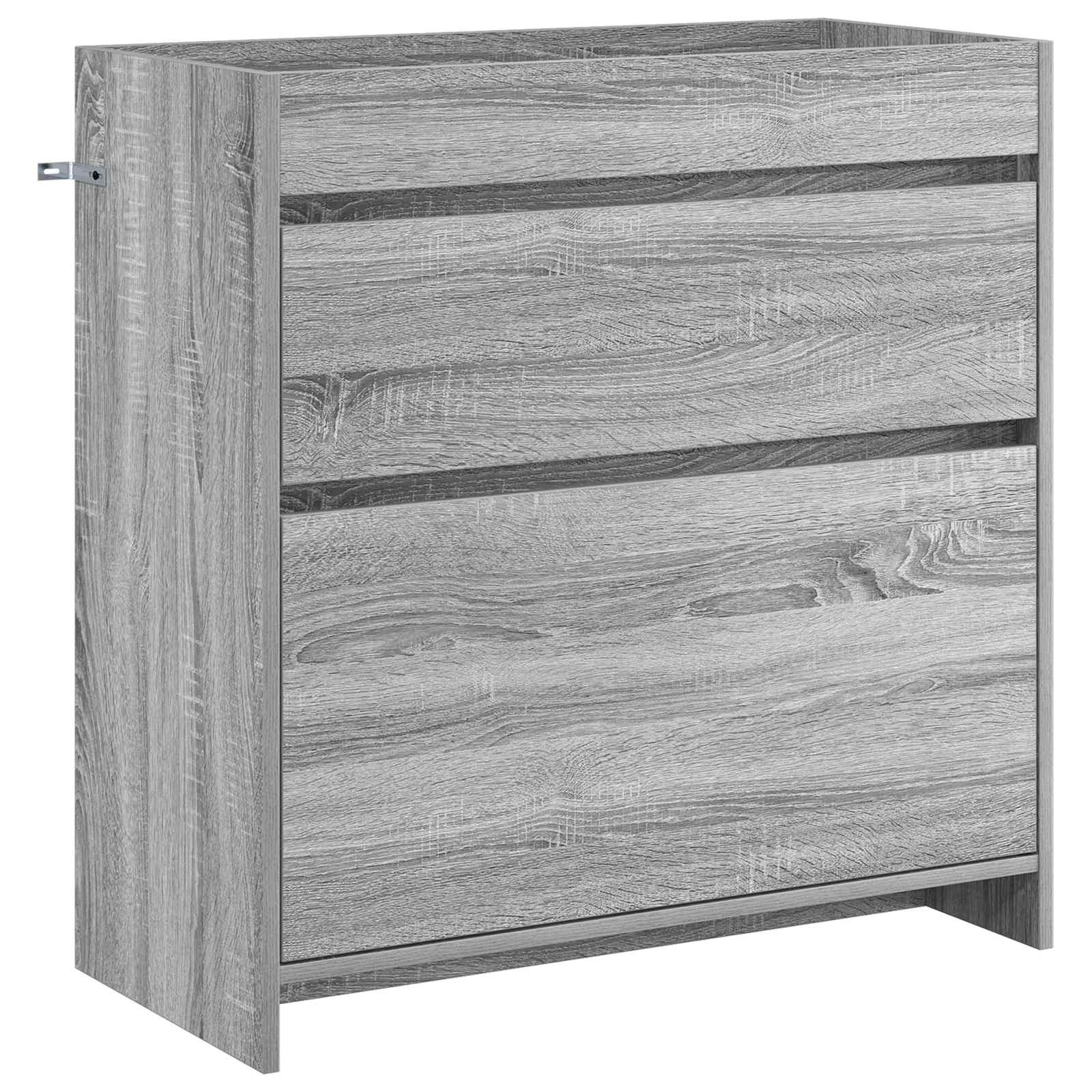 vidaXL Badunterschrank Grau Sonoma 78,5 x 37,5 x 81 cm Holzwerkstoff