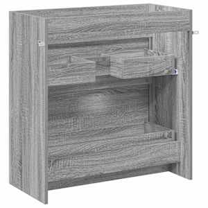 Koupelnová skříňka pod umyvadlo Šedý Sonoma 78,5 x 37,5 x 81 cm - obrázek 6