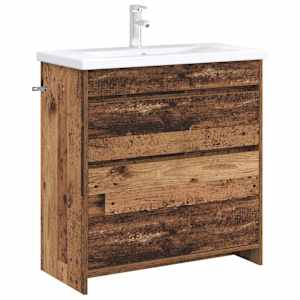 Koupelnová skříňka pod umyvadlo Staré dřevo 78,5 x 37,5 x 81 cm - obrázek 3