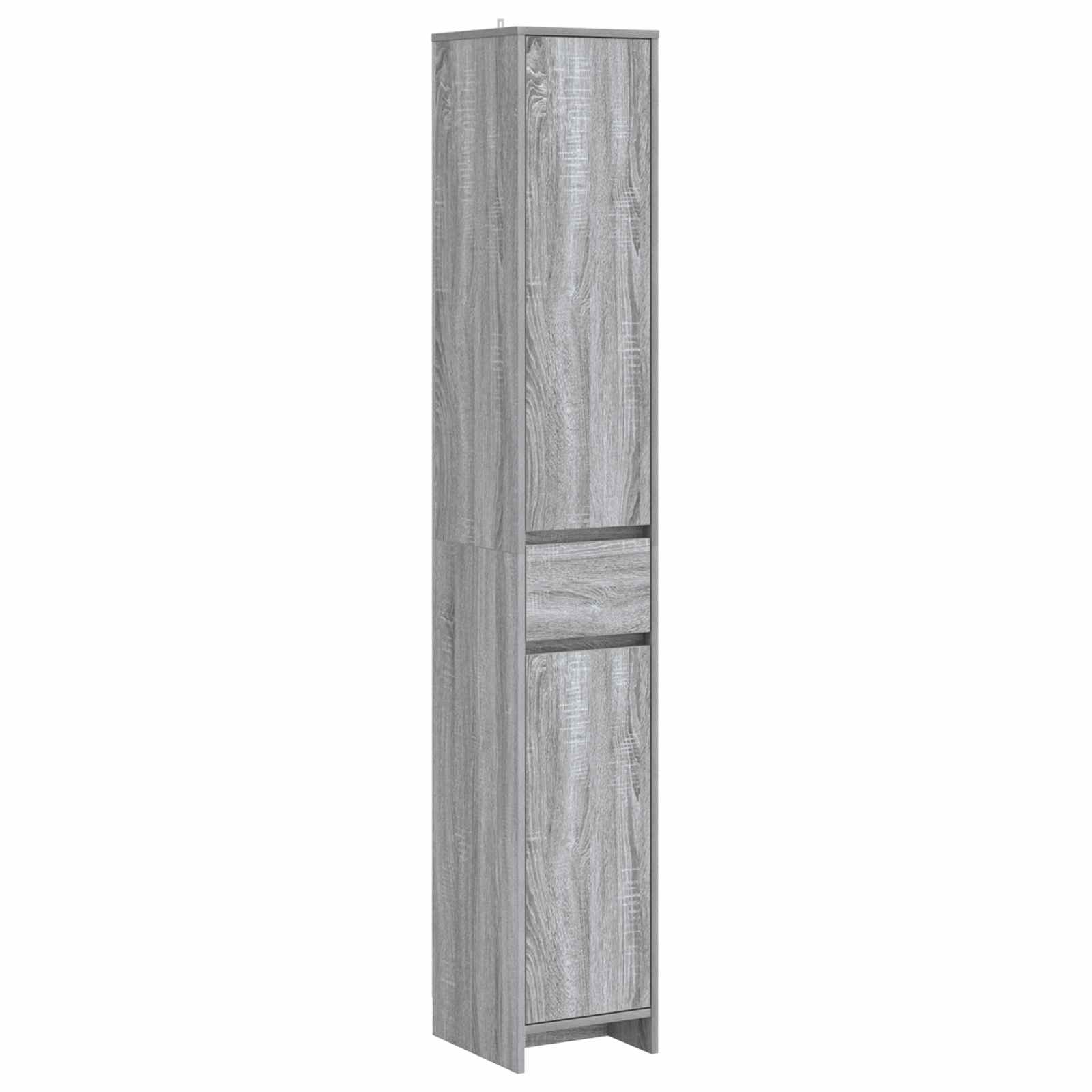 Kopalniška omarica Siva Sonoma 30 x 33 x 190 cm Inženirski les - slika 2