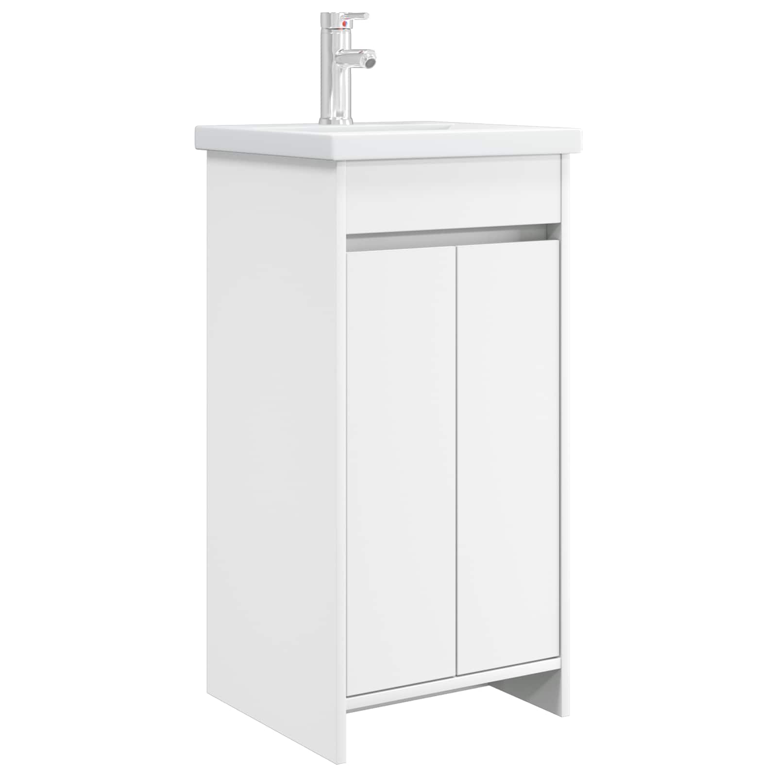 vidaXL Mobilă de baie cu chiuvetă Alb 42 x 40 x 84,5 cm Lemn prelucrat