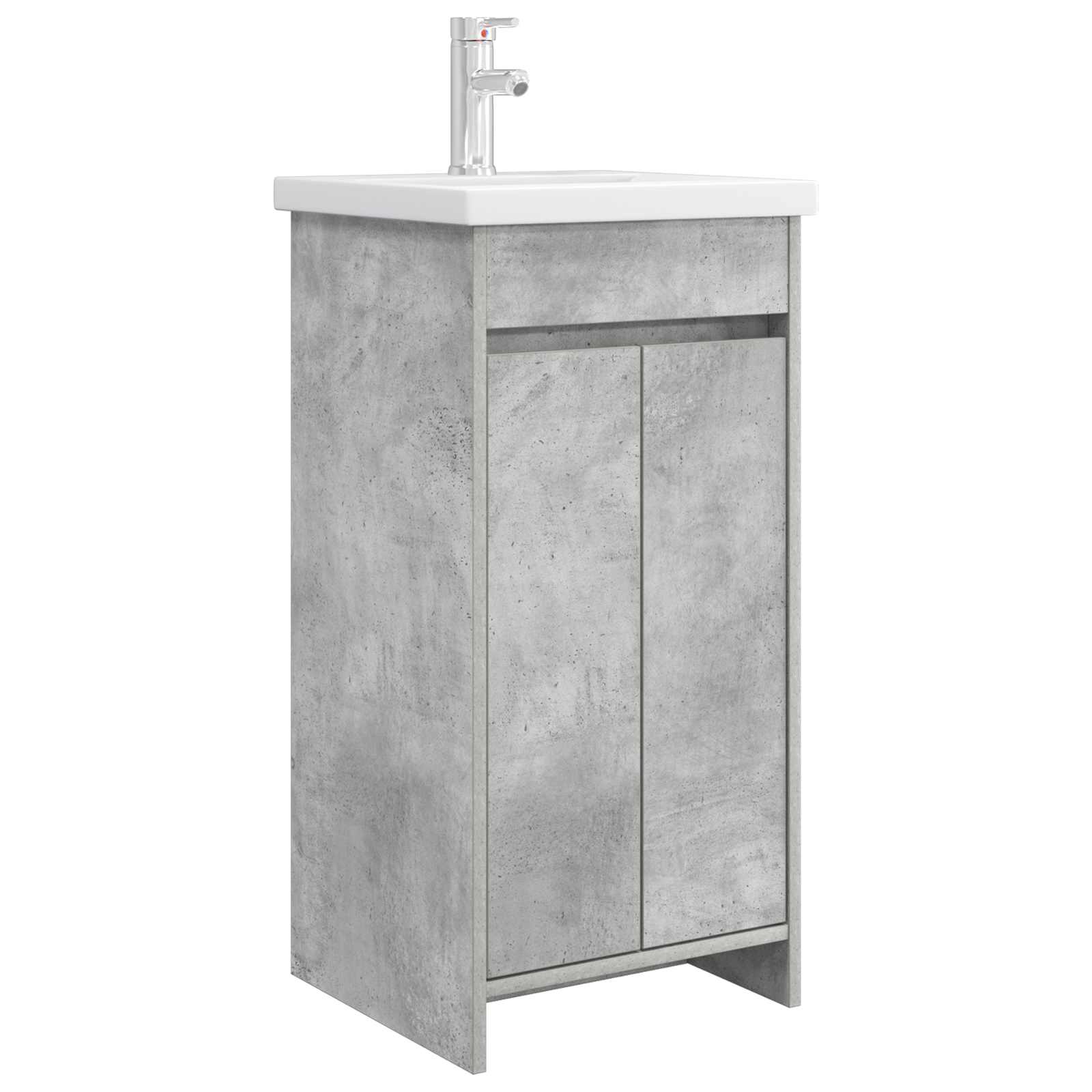 vidaXL Mobilă de baie cu chiuvetă Gri Beton 42 x 40 x 84,5 cm