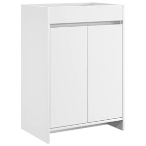 Kopalniški kabinet pod umivalnikom Bela 56 x 37,5 x 81 cm