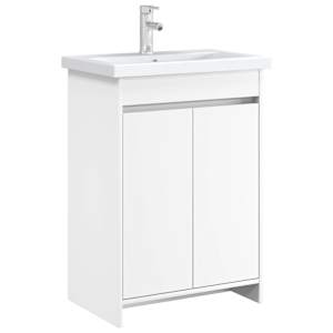 Koupelnová skříňka pod umyvadlo Bílá 56 x 37,5 x 81 cm - obrázek 2