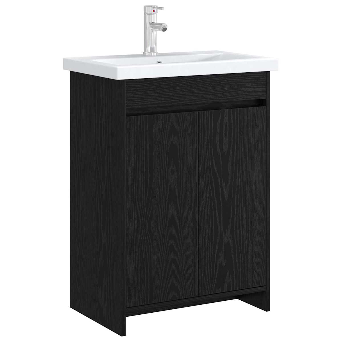 Badeværelse Under Vask Skab Sort eg 56 x 37,5 x 81 cm - Billede 3