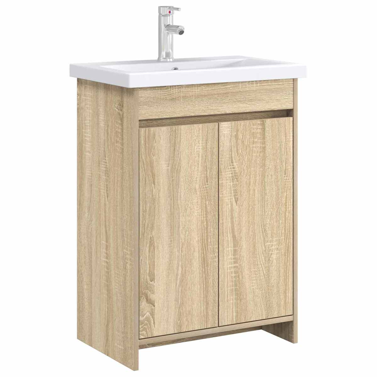 Badeværelse Under Vask Skab Sonoma-eg 56 x 37,5 x 81 cm - Billede 3