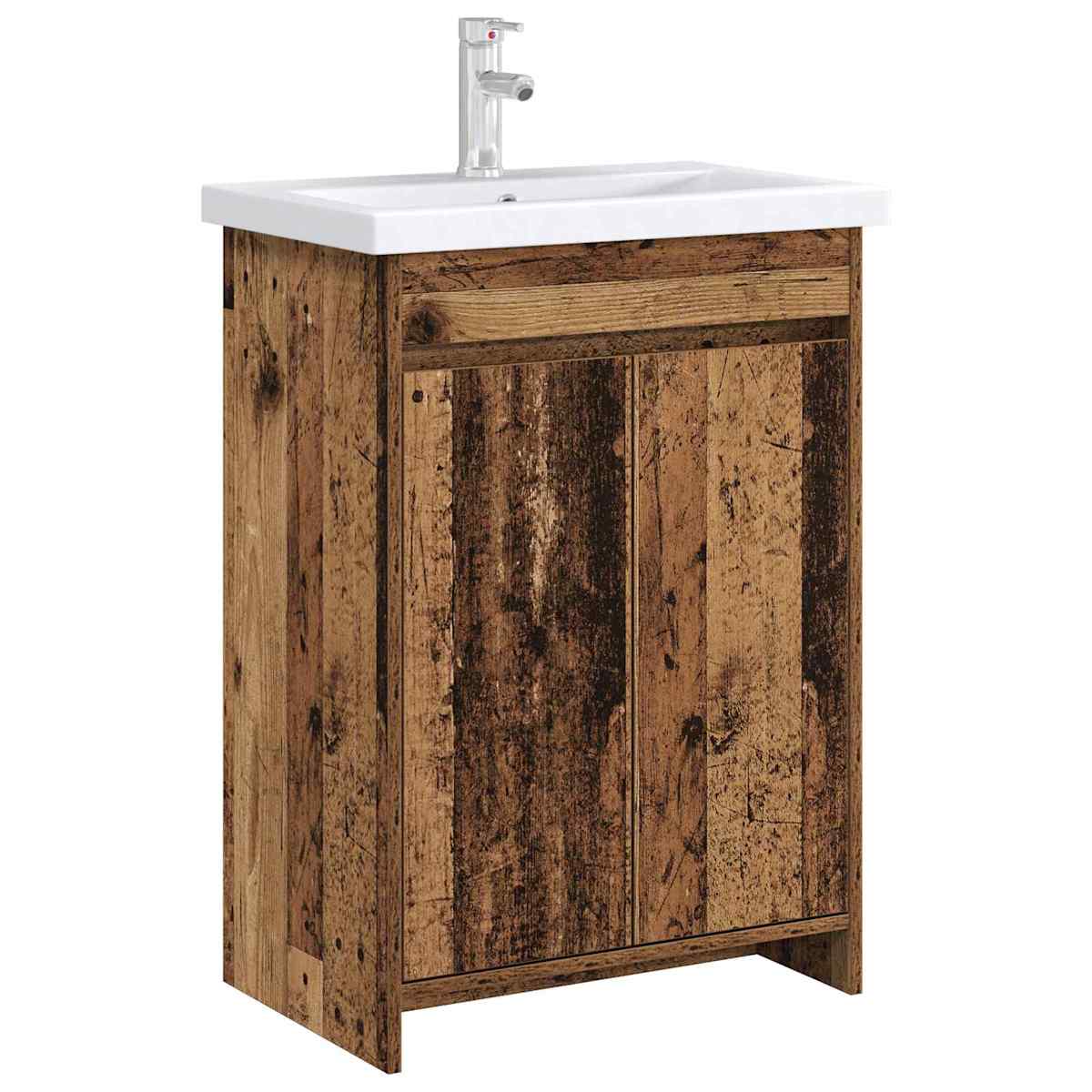 Badeværelse Under Vask Skab Gammelt træ 56 x 37,5 x 81 cm - Billede 3