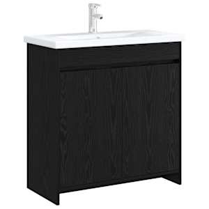 Koupelnová skříňka pod umyvadlo Černý dub 78,5 x 37,5 x 81 cm - obrázek 2