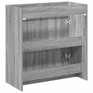 Koupelnová skříňka pod umyvadlo Šedý Sonoma 78,5 x 37,5 x 81 cm - obrázek 5