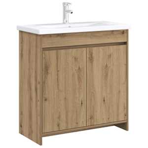 Koupelnová skříňka pod umyvadlo Dub artisan 78,5 x 37,5 x 81 cm - obrázek 2