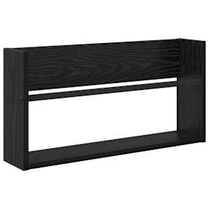 Regál na časopisy Černý dub 60 x 12 x 30 cm kompozitní dřevo - obrázek 2