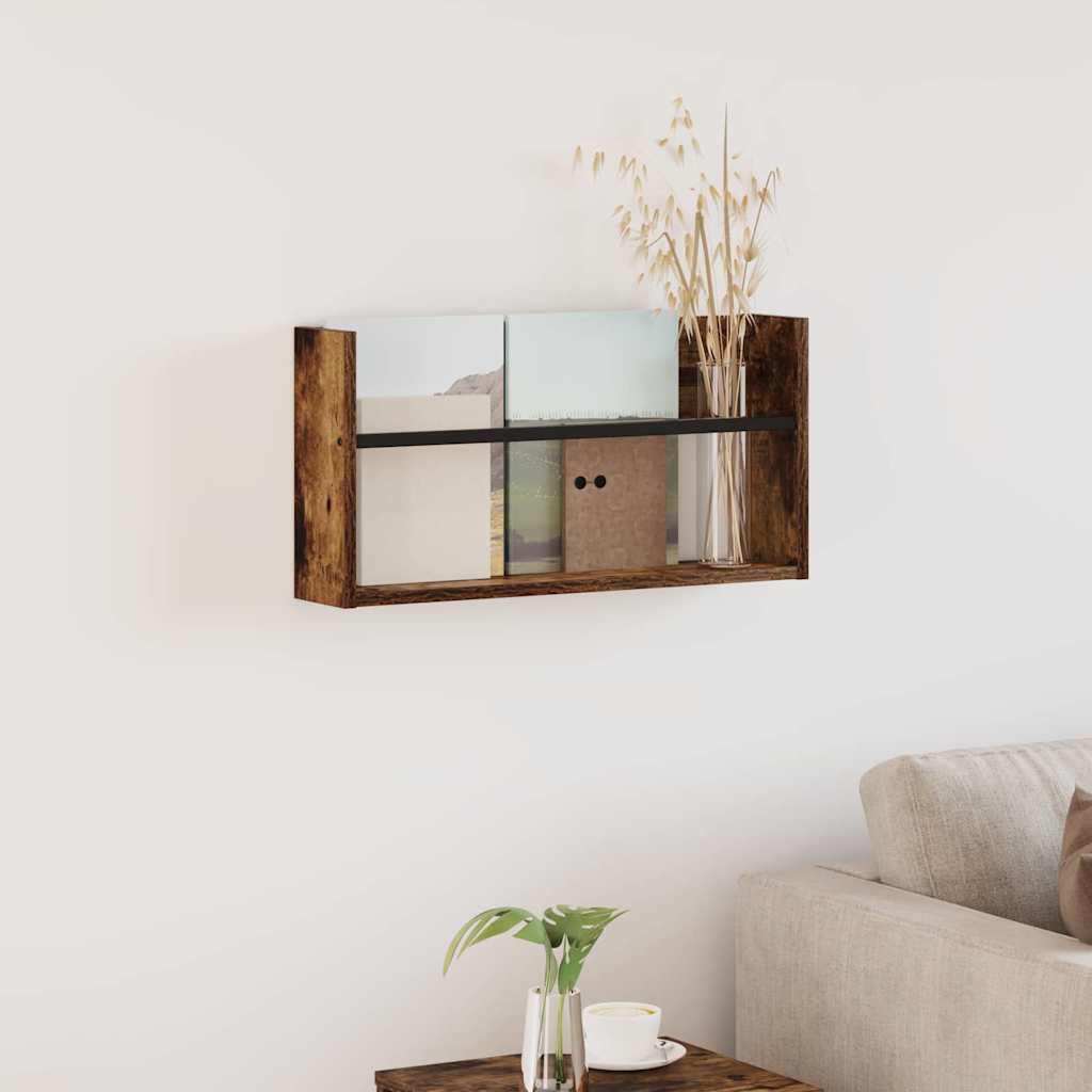vidaXL Magazinregal Geräucherte Eiche 60 x 12 x 30 cm Holzwerkstoff