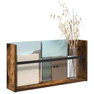 Regál na časopisy Kouřový dub 60 x 12 x 30 cm kompozitní dřevo - obrázek 3