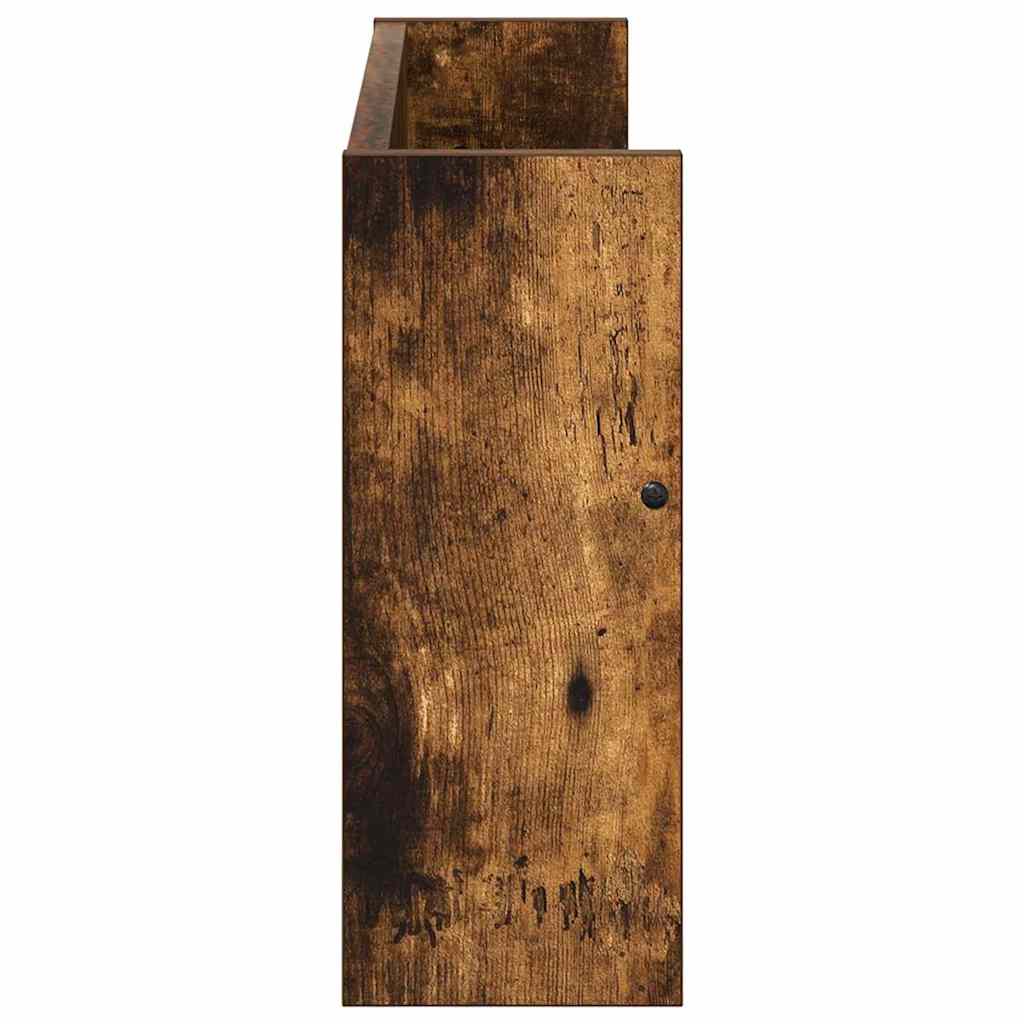 Regal za revije Dimljeni oreh 60 x 12 x 30 cm Konstruiran les - slika 6