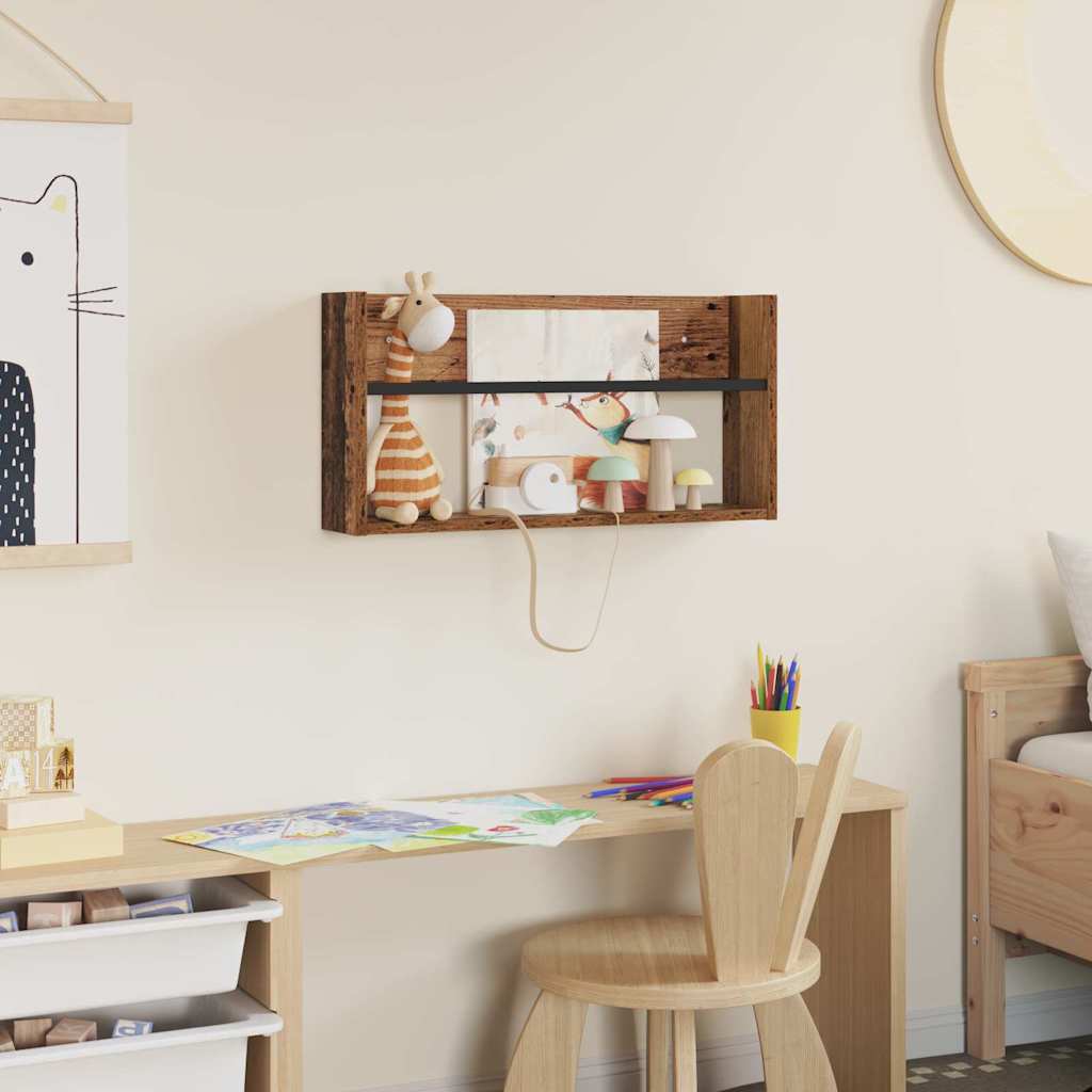 Regal za revije Star les 60 x 12 x 30 cm Konstruiran les - slika 4