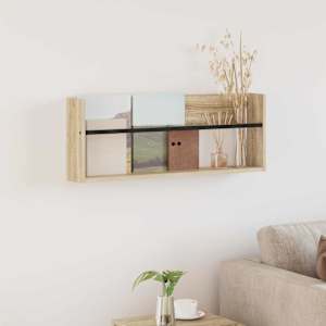 Regal za revije Sonoma hrast 80 x 12 x 30 cm Konstruiran les