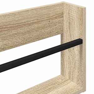 Regál na časopisy s policí 2 pcs Sonoma dub 80 x 12 x 30 cm - obrázek 9