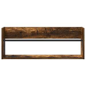 Regál na časopisy Kouřový dub 80 x 12 x 30 cm kompozitní dřevo - obrázek 5