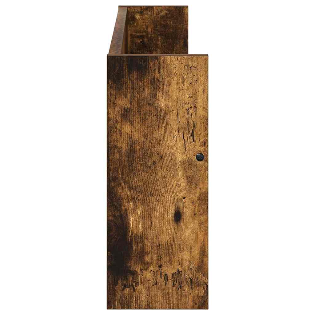 Raft pentru reviste cu raft Stejar fumuriu 80 x 12 x 30 cm [5]