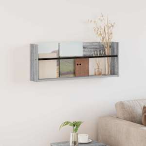 Regal za revije Siva Sonoma 80 x 12 x 30 cm Konstruiran les
