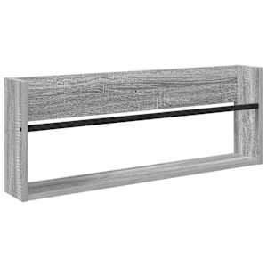 Regál na časopisy s policí 2 pcs Šedá Sonoma 80 x 12 x 30 cm - obrázek 5