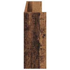 Regál na časopisy s policí 2 pcs Staré dřevo 80 x 12 x 30 cm - obrázek 7