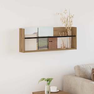 Regal za revije Umetni hrast 80 x 12 x 30 cm Konstruiran les