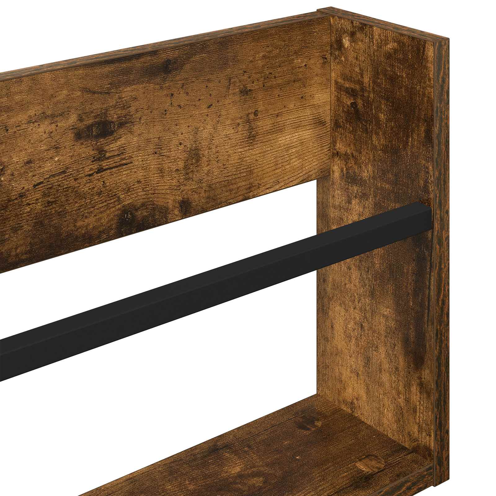 Raft pentru reviste cu raft Stejar fumuriu 100 x 12 x 30 cm [7]