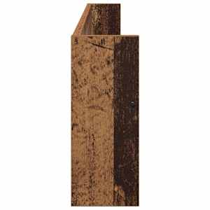 Regál na časopisy Staré dřevo 100 x 12 x 30 cm kompozitní dřevo - obrázek 6