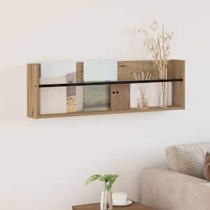Regal za revije Umetni hrast 100 x 12 x 30 cm Konstruiran les