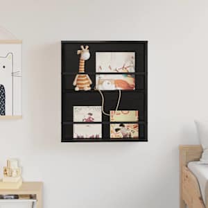 Regál na časopisy Černý dub 60 x 12 x 70 cm kompozitní dřevo - obrázek 4