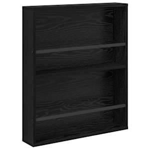 Regál na časopisy Černý dub 60 x 12 x 70 cm kompozitní dřevo - obrázek 2