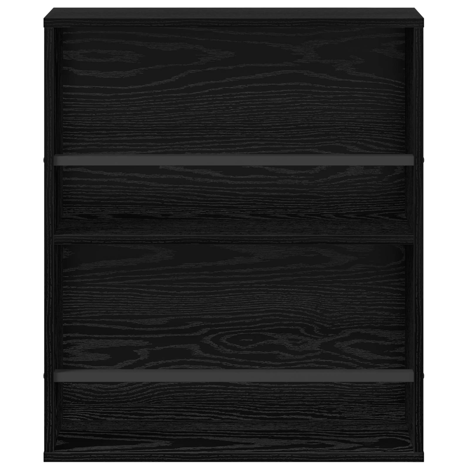 Raft pentru reviste Stejar Negru 60 x 12 x 70 cm Lemn compozit [4]