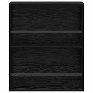 Regál na časopisy s policí 2 pcs Černý dub 60 x 12 x 70 cm - obrázek 6