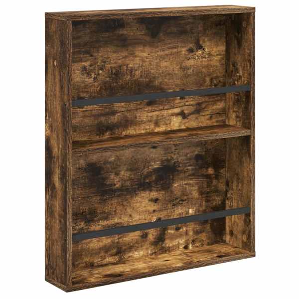 vidaXL Ajakirja riiul Suitsetatud tamm 60 x 12 x 70 cm Tehispuit