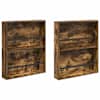 vidaXL Ajakirja riiul 2 tk Suitsetatud tamm 60 x 12 x 70 cm Tehispuit