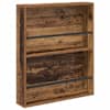 vidaXL Ajakirja riiul riiuliga Vana puit 60 x 12 x 70 cm Tehispuit
