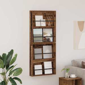 Regal za revije 2 pcs Star les 60 x 12 x 70 cm Konstruiran les