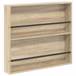 Regál na časopisy s policí 2 pcs Sonoma dub 80 x 12 x 70 cm - obrázek 5