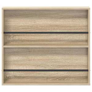 Regál na časopisy s policí 2 pcs Sonoma dub 80 x 12 x 70 cm - obrázek 6