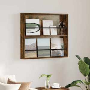 Regal za revije Dimljeni oreh 80 x 12 x 70 cm Konstruiran les