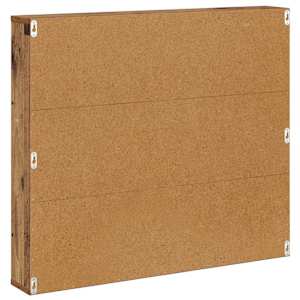Regál na časopisy s policí 2 pcs Staré dřevo 80 x 12 x 70 cm - obrázek 8