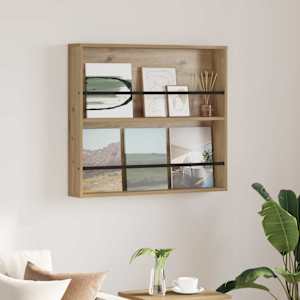 Regal za revije Umetni hrast 80 x 12 x 70 cm Konstruiran les